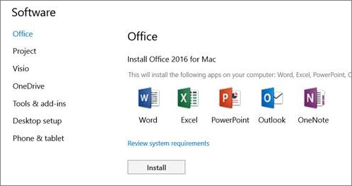 how to download office 365 for mac